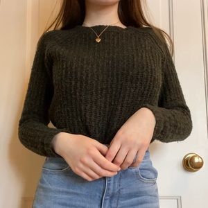 Forest Green Knit Sweater